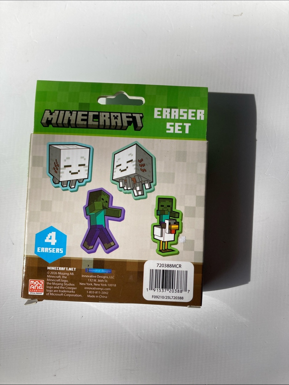 Minecraft Notebook & Eraser Set Lot - Picture 3 of 4